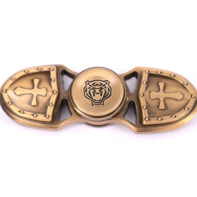Tri-Spinner Fidget Toy  KASFLY aluminum alloy EDC Hand Spinner For Autism and  Rotation Time Long Anti Stress Toys