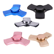 Newest EDC Tri-Spinner Fidget Toys Pattern Hand Spinner Metal Fidget Spinner and ADHD Adults Children Educational Toys Hobbies