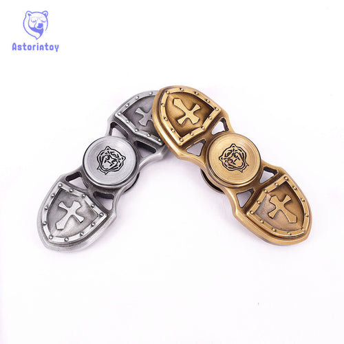 Tri-Spinner Fidget Toy  KASFLY aluminum alloy EDC Hand Spinner For Autism and  Rotation Time Long Anti Stress Toys