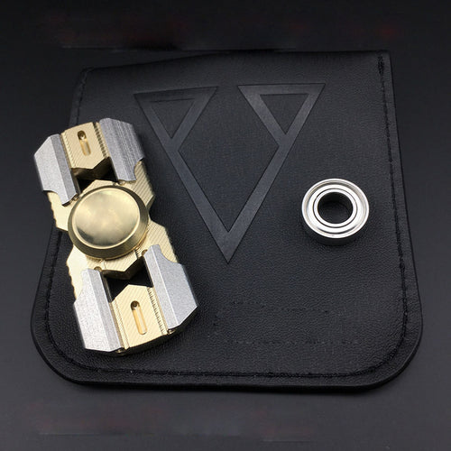 2017 New pattern Hand Spinner Copper Fingertips EDC Finger Gyro Toys Fidgety Decompression Anti-anxiety Toys Give Mute Bearing