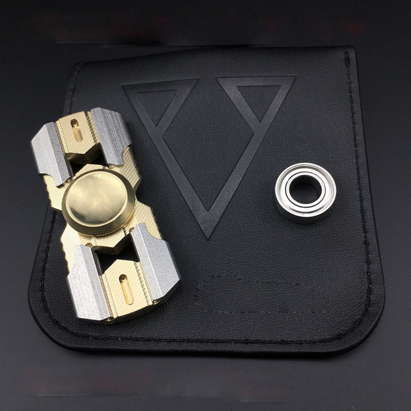 2017 New pattern Hand Spinner Copper Fingertips EDC Finger Gyro Toys Fidgety Decompression Anti-anxiety Toys Give Mute Bearing