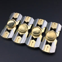 2017 New pattern Hand Spinner Copper Fingertips EDC Finger Gyro Toys Fidgety Decompression Anti-anxiety Toys Give Mute Bearing