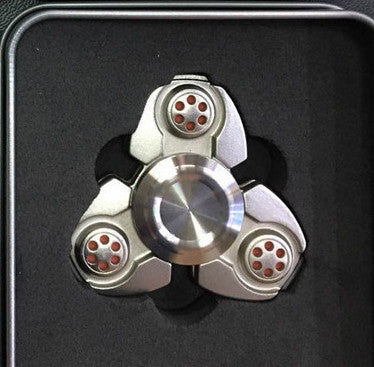 CKF PEPYAKKA Metal Alloy Tri Spinner EDC Spin Fidgets Anti Stress Sensory Metal Finger Spinner Hand Spinner Reduce Pressuse Boxs