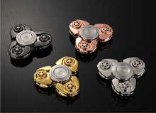 CKF PEPYAKKA Metal Alloy Tri Spinner EDC Spin Fidgets Anti Stress Sensory Metal Finger Spinner Hand Spinner Reduce Pressuse Boxs