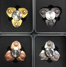 CKF PEPYAKKA Metal Alloy Tri Spinner EDC Spin Fidgets Anti Stress Sensory Metal Finger Spinner Hand Spinner Reduce Pressuse Boxs