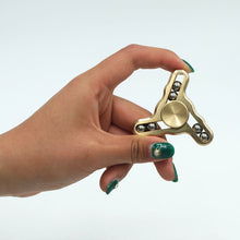2017 New Steel ball Three leaves Hand Spinner Copper Fingertips EDC Finger Gyro Toys Fidgety Decompression Anti-anxiety Toys