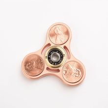 New Hand spinner Copper Fingertips Gyro EDC Finger Gyro Toys Fidgety Decompression Anti-anxiety Metal Dollars