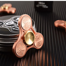 New Hand spinner Copper Fingertips Gyro EDC Finger Gyro Toys Fidgety Decompression Anti-anxiety Metal Dollars